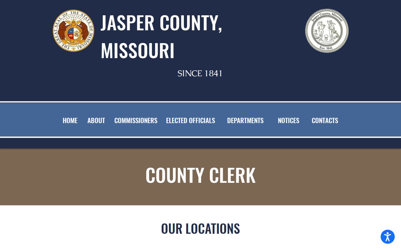 Joplin residents directory image of Jasper County Clerk services