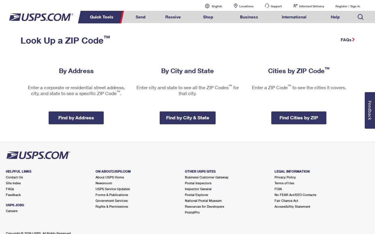 Joplin ZIP code directory USPS address lookup